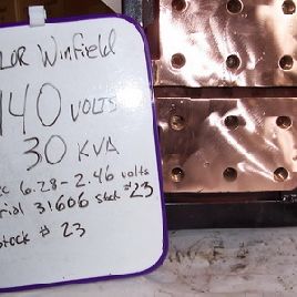 TRANSFORMER,Taylor-Winfieldmachine type welder transformer, 30 KVA, 440/460/480 V., 1 phase, #23