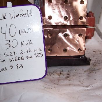 TRANSFORMER,Taylor-Winfieldmachine type welder transformer, 30 KVA, 440/460/480 V., 1 phase, #23