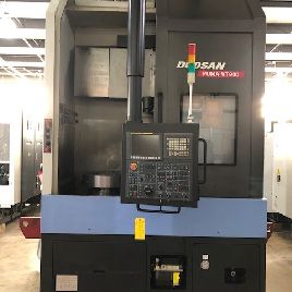 33.5" Doosan #VT900, 39.4 sw,32 chuck,3-jaw, 12 turret, Fanuc I, 2-speed gearbox, 2013