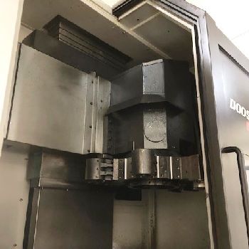 33.5" Doosan #VT900, 39.4 sw,32 chuck,3-jaw, 12 turret, Fanuc I, 2-speed gearbox, 2013