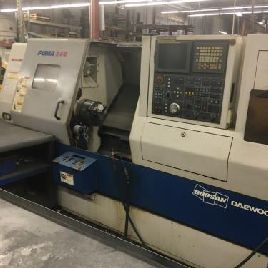 Doosan Puma #240C, 21.7" sw,10 chuck,3.03 bar,13.8 diameter,21.1 length, 10 pos., Fanuc 21i-TB, tailstock, 2005, #81729