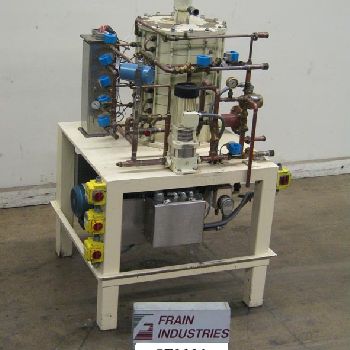 Aasted#AMT1000, 6 plate chocolate tempering unit, 1000 kg or 2200 lbs per hour, 6 bar pressure, water jacketed