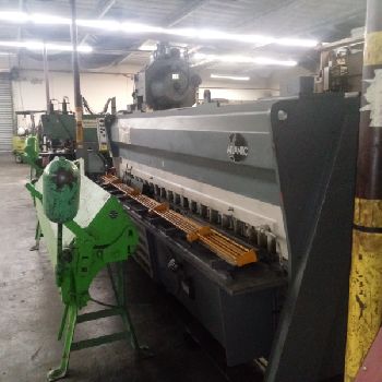 1/4" x 12’Atlantic#HDS-12-1/4, hydraulic,power. back ga.,34 BG, 21 holddowns, 3’ sq. arm,2002