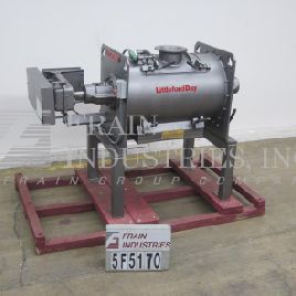 Littleford#MF300D, 300 liter, 79 gallon, 10.6 cu.ft., plow mixer, 7.5 HP, 24" diameter x 40 length vessel