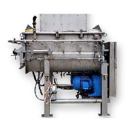 Batidora doble agitador de cinta doble de acero inoxidable de 75 pies cúbicos Reitz # RDS-28-K3406, 25 HP, # 16372