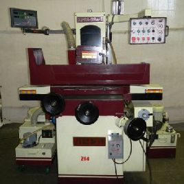 6" x 18Acer#SUPRA-618-AHII, hyd table,2-Axis DRO,Walker fine line elec chuck,clnt,â€™15