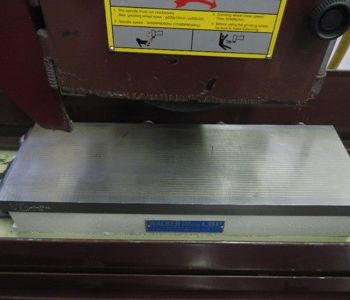 6" x 18Acer#SUPRA-618-AHII, hyd table,2-Axis DRO,Walker fine line elec chuck,clnt,’15