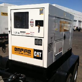 36 KWMultiquip # DCA45US, Niveau 4, remorque, chargeur de batterie, 2013