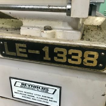 13" x 38Promax#LE-1338, engine lathe, 8 SOCS, in/mm, 3 &amp; 4-jaw chuck, S/R, 1999
