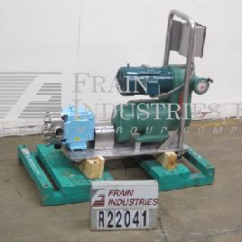 150 GPM @ 200 psi,Waukesha#130, positive displacement pump with 316 Stainless Steel contact parts,clockwise or counter clockwise (2 available)