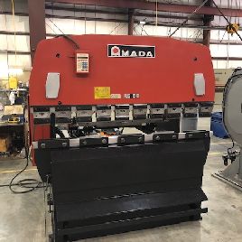 88 Ton,Amada#RG80S, 82", Amada Auto 99 controls, 1985