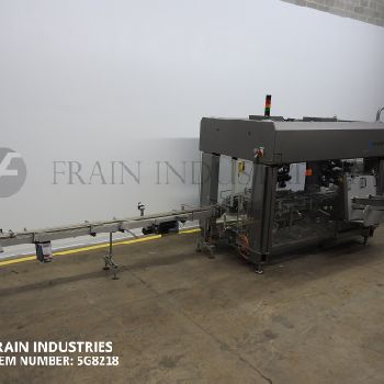 Schubert#TLM, 2-Axis, servo driven, robotic case packing machine designed for use with hooded tray