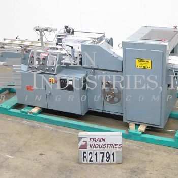 Shanklin#F1, fully automatic shrink wrapper center folder, up to 50 packages or 60 linear feet per minute