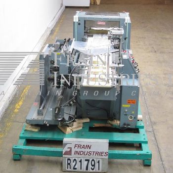 Shanklin#F1, fully automatic shrink wrapper center folder, up to 50 packages or 60 linear feet per minute