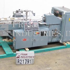 Shanklin#F1, fully automatic shrink wrapper center folder, up to 50 packages or 60 linear feet per minute