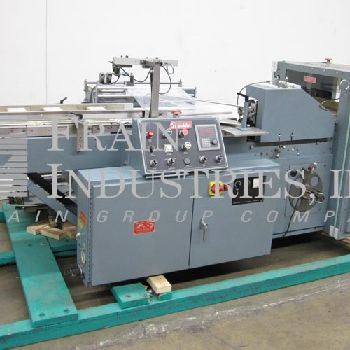 Shanklin#F1, fully automatic shrink wrapper center folder, up to 50 packages or 60 linear feet per minute