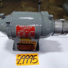 Schauer#LA1B, speed lathe, bench model, 3-Jaw 4" chuck, 1140 RPM, 1/4 HP, #29995