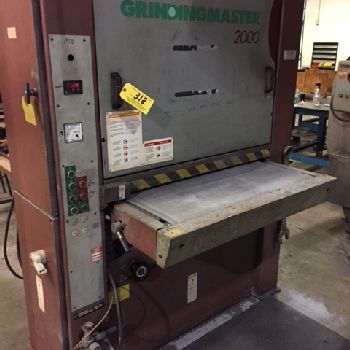 36"GrindingMaster2000 #MSB900, 36 width motor d.table.hght adj,V/S,dust collector,â€™94