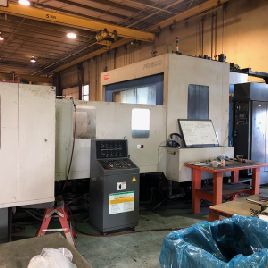 Toyoda#FA-800, 120 ATC,53.1" X,45.2 Y,45.2 Z,6k RPM,#50 tpr,TSC,Fanuc 16iM,â€™06