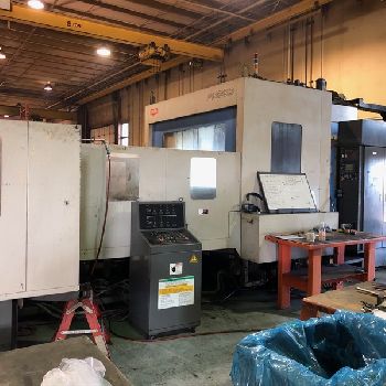 Toyoda#FA-800, 120 ATC,53.1" X,45.2 Y,45.2 Z,6k RPM,#50 tpr,TSC,Fanuc 16iM,â€™06