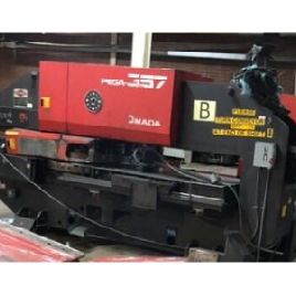 30 toneladas, Amada # PEGA-357, 50 "x 72 hojas, 58 estaciones, 2 A / I, Fanuc 04PC, 1993, # 6376