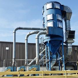 50000 cfmDonaldsonTorit #484RF8, round baghouse dust collector