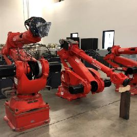 Comau, NJ4 170-2.5, 6-Axis Robot, 110 Kg load cap, Controller, Teach Pendant, 4495 Hours, 2009, #7172