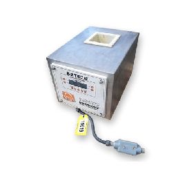 Eriez#EZ-TEC-III-MPC, drop thru metal detector, 6 x 6, Stainless Steel housing, side mounted control panel, used, #15619