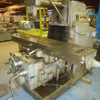 Kearney &amp; Trecker#315-S15, plain horizontal miller,15" x 68 T-slotted table,#50 tpr