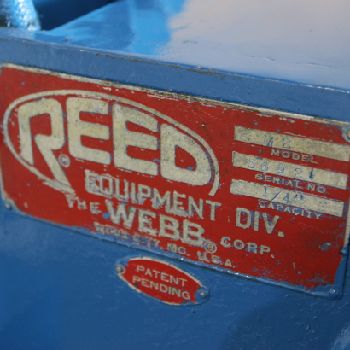 No. M2 Reed, plate beveler roll, 1/4" capacity, serial #5692, #70333