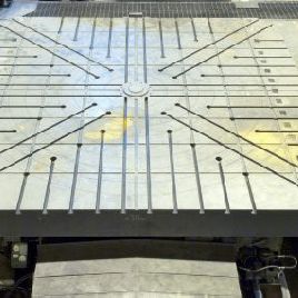 216.53"Innocenti#CWD, CNC B-Axis Infeeding rotary table, steel sliding way covers, 187.5 V-Axis, #27912