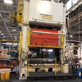 600 Ton,Verson#SE2-600-96-54, 12" str,41 SH,6 adj., 96 x 54 bed, stamping press, 1975