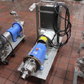150 psi,WaukeshaCherry-Burrell #SP4, Stainless Steel in-line shear pump/mixer, 2" inlet/outlet