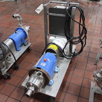 150 psi,WaukeshaCherry-Burrell #SP4, Stainless Steel in-line shear pump/mixer, 2" inlet/outlet