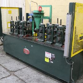 6 soportes, Yoder # M1-1 / 2AMPERPOUND34 ;, perfiladora, 6 cabezas, espacio para rollos de 8 ", R a L, 5 HP, # 72534