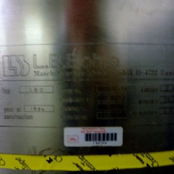 10.5 cu.ft.,LB Bohlebin, 316L Stainless Steel, #49070