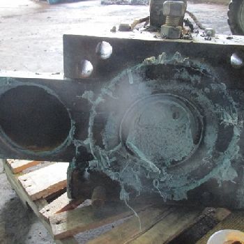 6"Beringer#RSL-60, hydraulic screen changer, dual breaker plate w/5 HP,230/460 V. power pack, #47363