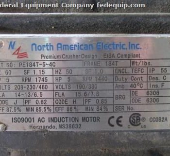 6"Beringer#RSL-60, hydraulic screen changer, dual breaker plate w/5 HP,230/460 V. power pack, #47363