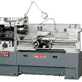 14 "x 40Kent # RML-1440VT, manuel, 9 mandrin à 3 mors, 10 mandrin à 4 mors, DRO, S / R, 5 CV, neuf, # 12779