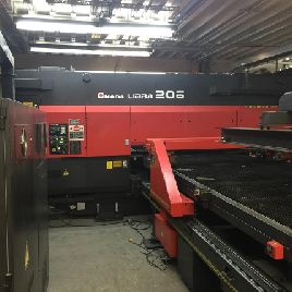 22 Ton,Amada#LIBRA-206, High Speed, 26 tools + 1, Fanuc 16P, 2002
