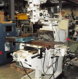 Chevalier#FM-4VKH, vertical mill, 10" x 50 table, 32 longitudinal travel, 16 cross travel, 5 quill travel, 5 HP, NST 40 taper