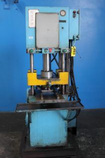 50 Ton,Neff#H50, 4-post hydraulic press,12" stroke,15 DL,22-1/2 x 16-1/2 bed,1988,#5322