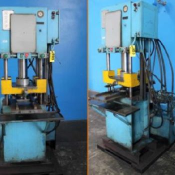 50 Ton,Neff#H50, 4-post hydraulic press,12" stroke,15 DL,22-1/2 x 16-1/2 bed,1988,#5322