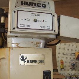Hurco#HAWK-5M, 31" X, 14 Y, BT #40 Taper, 5 HP, Ultimax III/Dual CRT control, under power, 1996, #6591