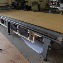Multicam#M3000, 5â€™ x10â€™ table,120" X,60 Y,6 Z,24000 RPM,vacuum,clnt mist sys,pendant,2010
