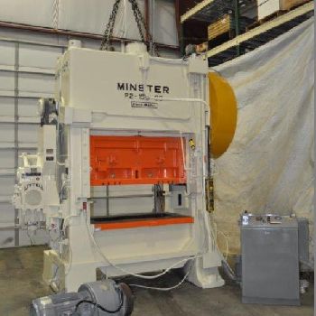 150 Ton,Minster#P2-150-60, 2" stroke,18 SH,4 ram adj.,80-160 SPM,60 x 40 bed,air clutch &amp; brake,good condition,#13627J