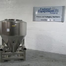 42 cu.ft.,LB Bohle#MCL1200S, 1200 liter, Stainless Steel Bin, serial #0615479001-2, #48458 (2 available)