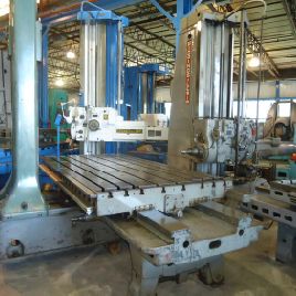 5 "Giddings & amp; Lewis # 350T, 60 x 120 mesa ranurada en T, 72 recorrido vertical, 108 recorrido transversal, contrapunto, 52