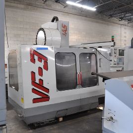 Haas#VF-3, CNC VMC,40" X,20 Y,25 Z,7500 RPM,Cat 40,20 SMTC,48 x 18 table,Haas control,brushless servos,rigid tap,1998