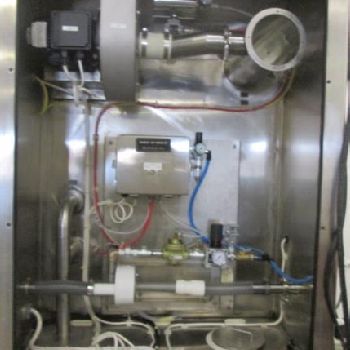 Howorth, discharge Isolator,Stainless Steel,single side w/4-glove top sect,2-glove bottom sect,30-60-120 KG Mettler scale,2006,#46001
